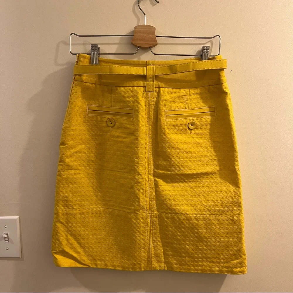 MARC By Marc Jacobs Yellow Belted Skirt - Picture 2 of 5